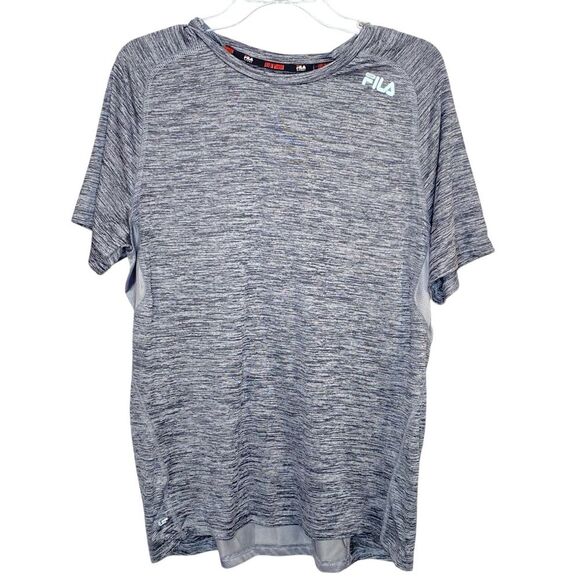 FILA Men's Fitted Gray Tee Crewneck Short Sleeve Size XL Lightweight Casual - Picture 1 of 3